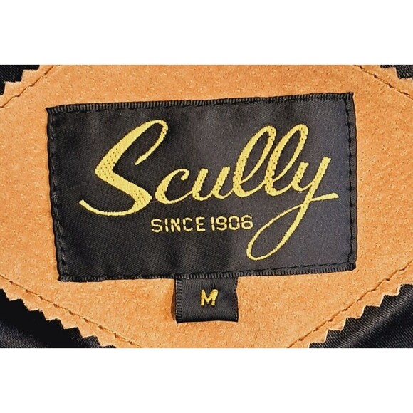 Scully Suede Leather Vest Mens Medium Snap Button Western Cowboy Rodeo - Picture 13 of 13